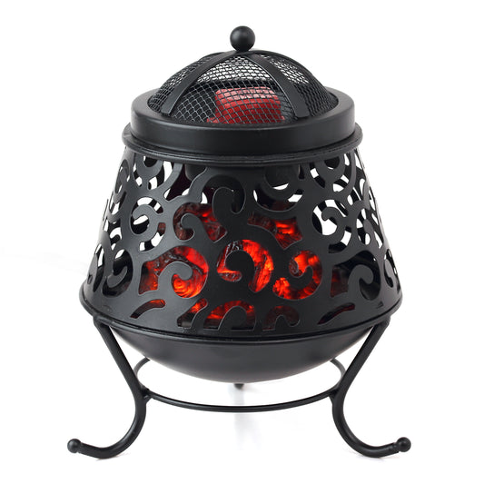 YSong Fire Pit Design Scented Wax Warmer Modeling, Metal Wax Melt Warmer, Candle Wax Warmer for Scented Wax, Ideal Gifts & Decor, with 1 Box Scent Wax