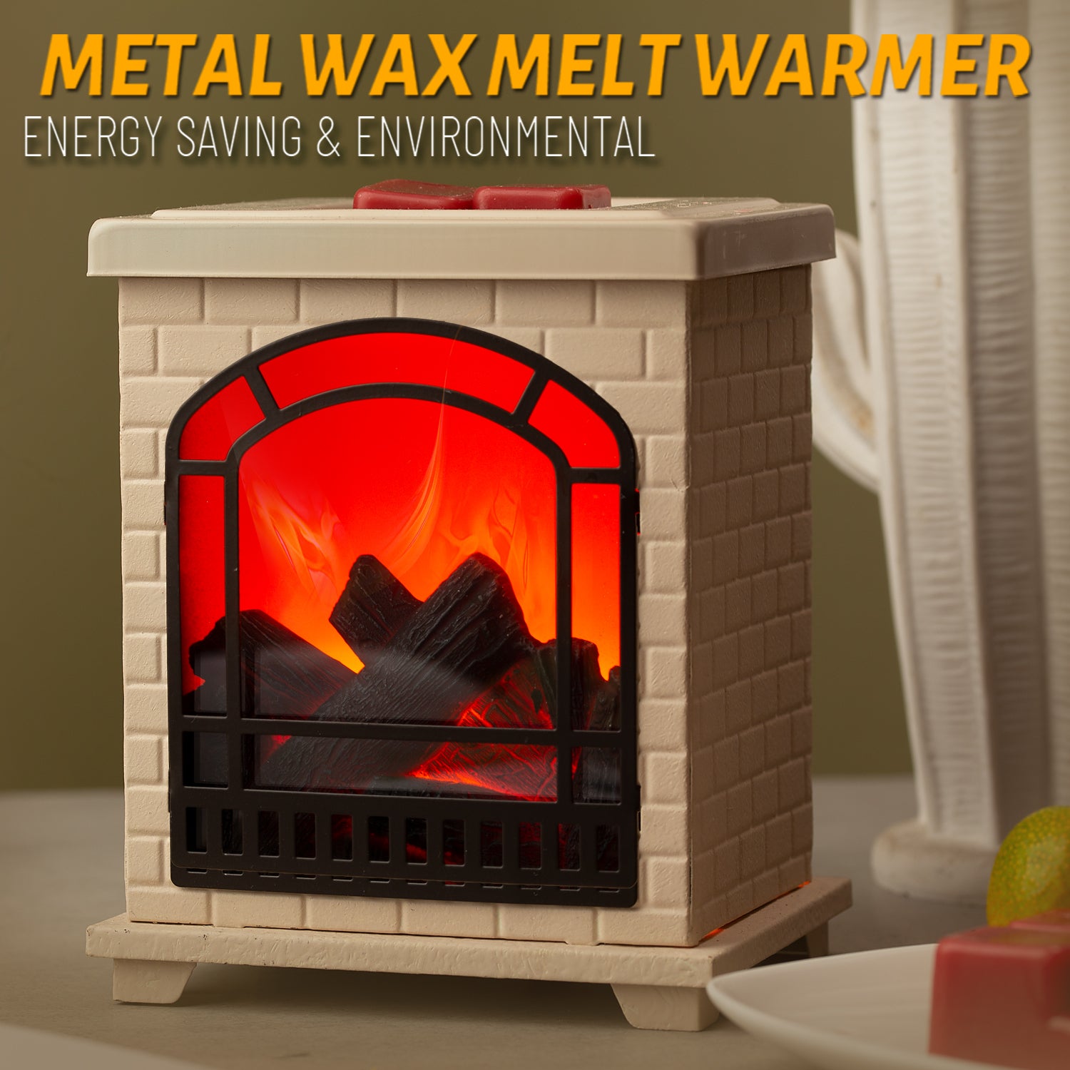 Unique Fireplace Electric Wax Warmer - 8.300 x 6.300 x 6.200 - Bed Bath &  Beyond - 36778502